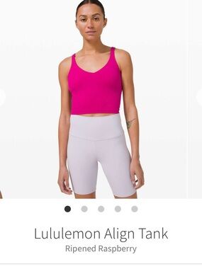 lululemon athletica Purple Crop Tank Top